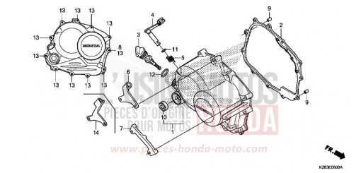 RIGHT CRANKCASE COVER CRF125FBH de 2017